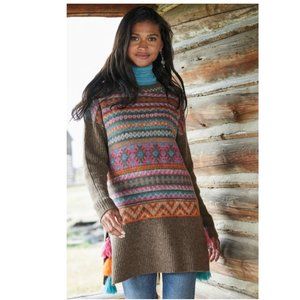 Peruvian Connection Fair Isle Tunic - XL